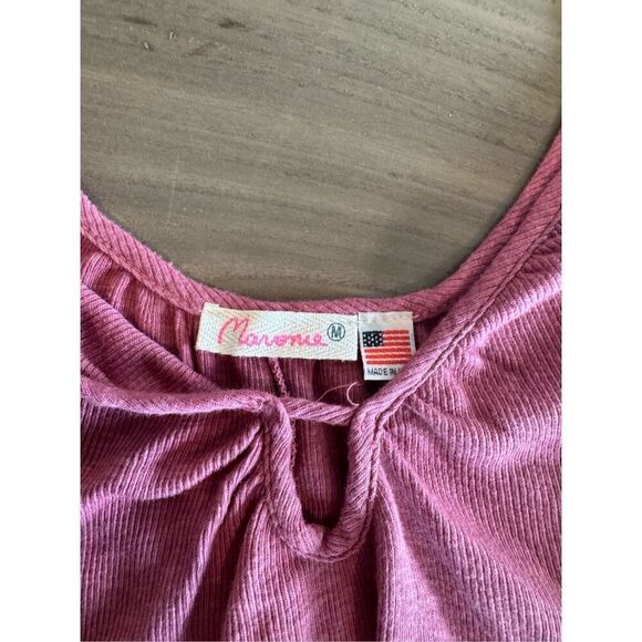 NEW Anthropologie Maronie Keyhole Ribbed Tank Top Size Medium - Picture 6 of 6